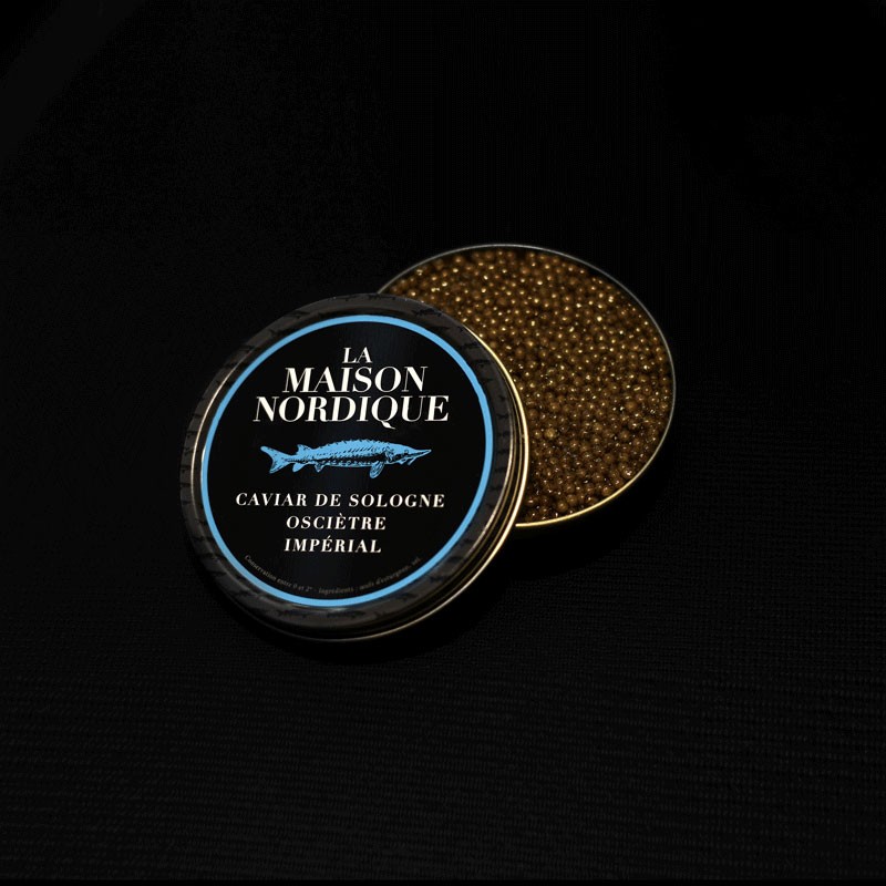 Caviar Osciètre Impérial de Sologne 250 gr